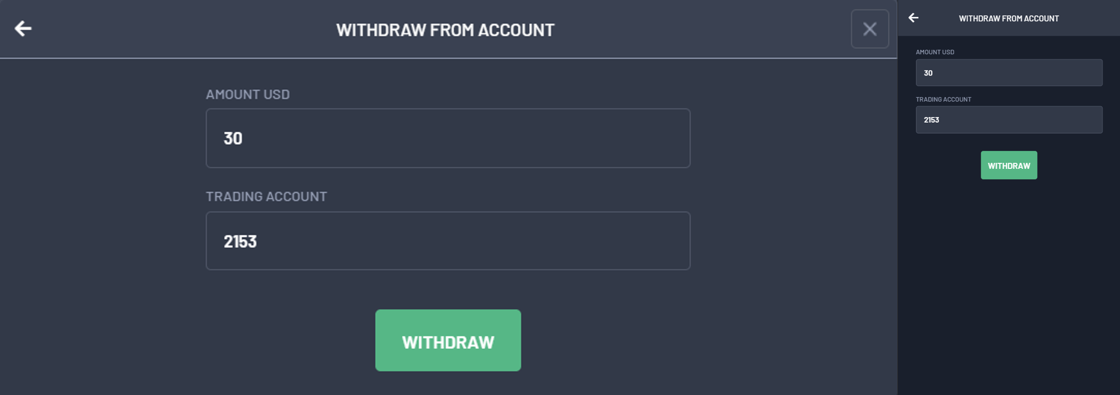 Internal and external transfers