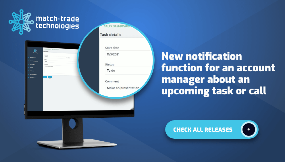 Match-Trade November Release: Notification function for the Account Manager