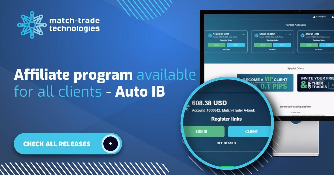 Match-Trade April Release: Affiliate program available for all clients in our CRM