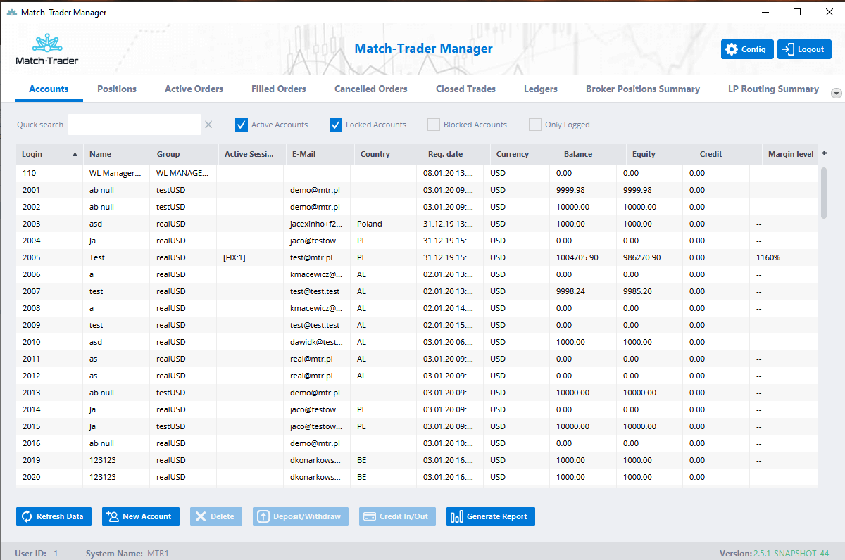 Advanced trading back-office