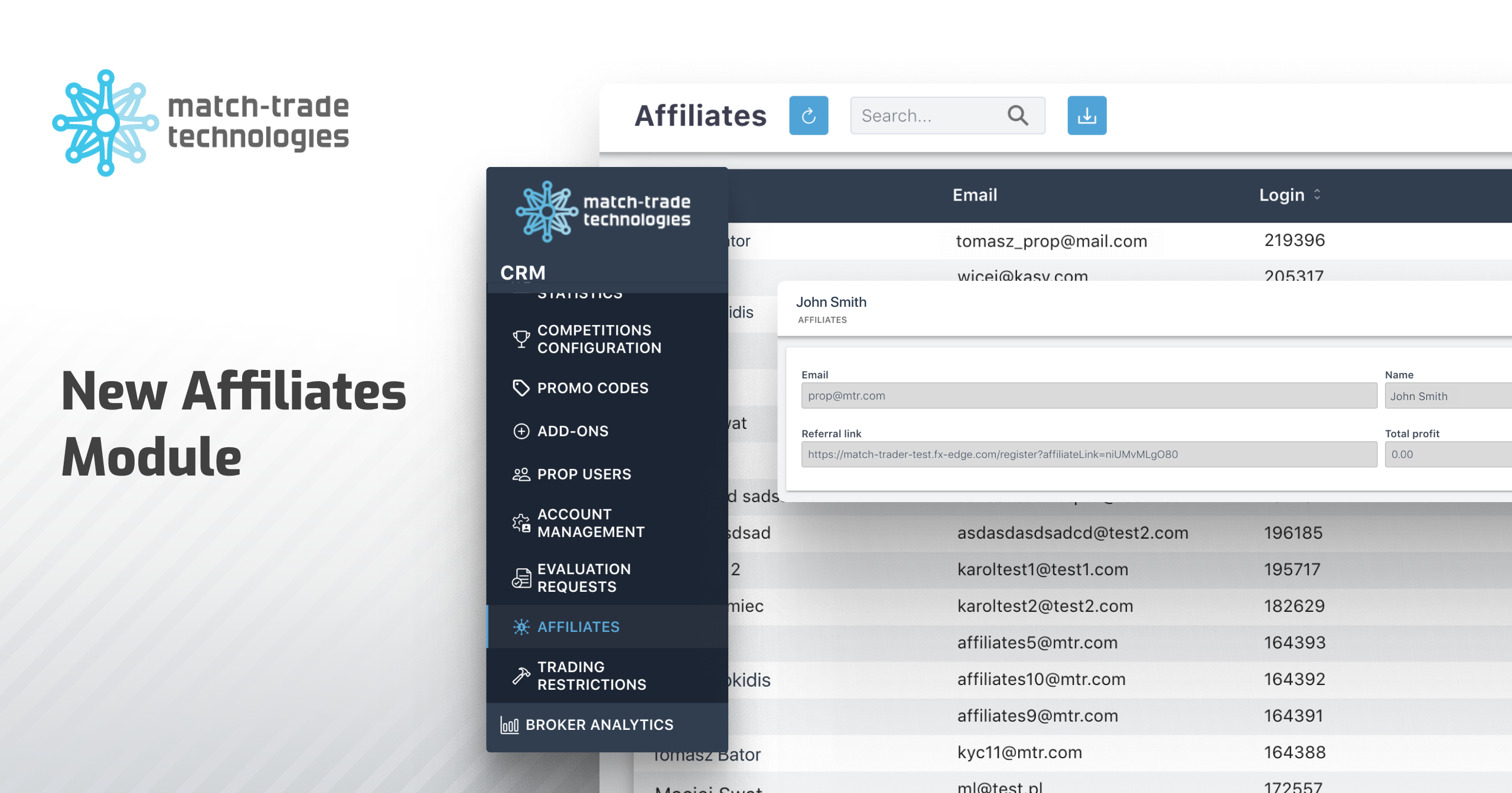 Match-Trade May Release: New Affiliates Module