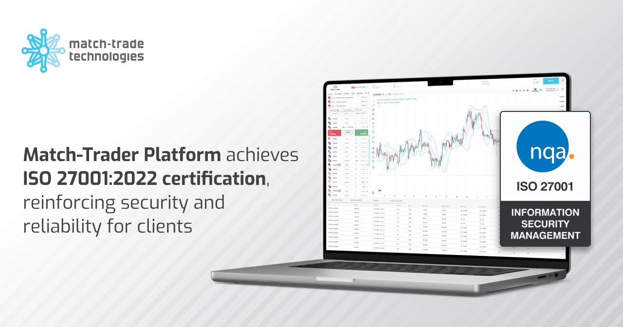 Match-Trader Platform Achieves ISO 27001:2022 Certification, Reinforcing Security and Reliability for Clients