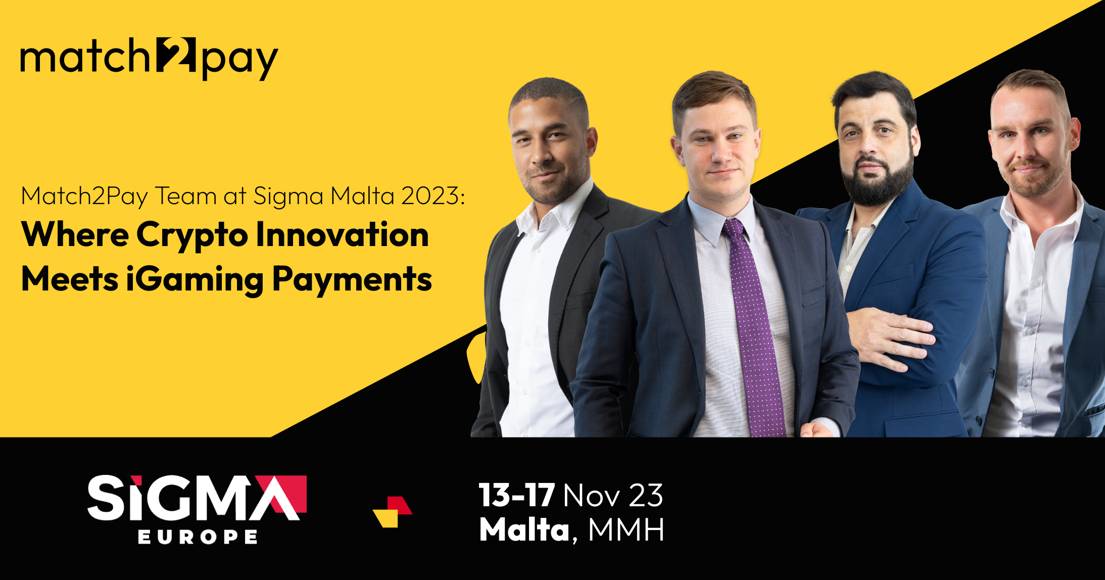 Match2Pay Team at Sigma Malta 2023: Where Crypto Innovation Meets iGaming Payments